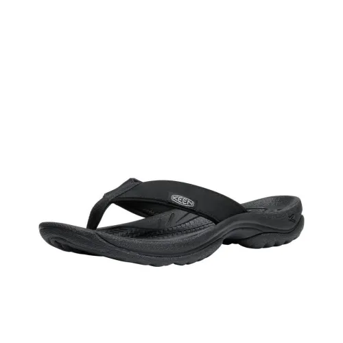 KEEN Kona Устойчивый к истиранию противоскользящий быстросохнущий шлепанцы женские черный