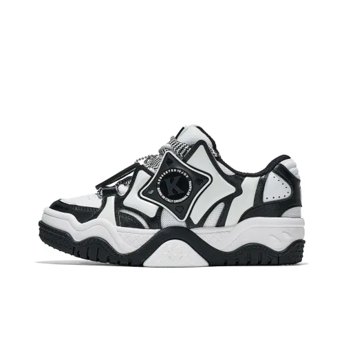 Кроссовки для скейтбординга KAPPA Low Top Classic Белый/Черный Унисекс