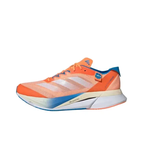 Adidas Adizero Boston 12 Дышащие Низкие Кроссовки для Тренировок Мужские Срекающий Апельсин