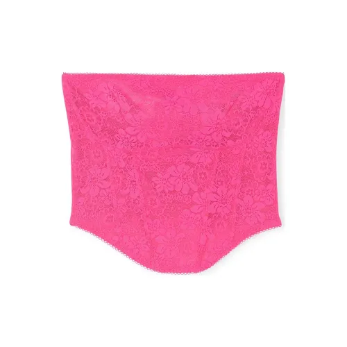 Victoria's Secret Розовый Bralettes Tops The Cinched Кружево Безрукавный Корсет CR Бюстгальтер Женский Розовый Рубиновый