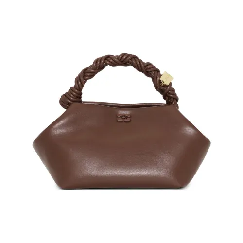 GANNI Переработанная кожа Сумка Маленькая Женская Коричневая