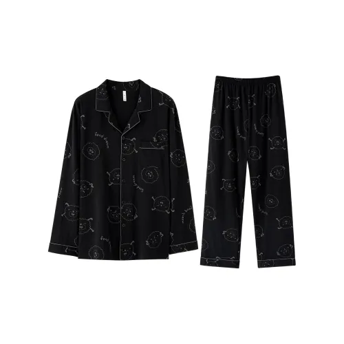 FINEI Черный мужской комплект пижам