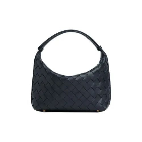 Bottega Veneta Коровья кожа Одно плечо Сумка Мини Женская Темно-синяя