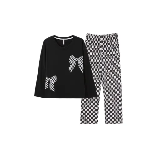 Mulong Family Пижамный комплект Женские Черный
