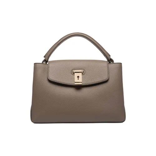 BALLY Рельефная Телячья Кожа Сумка через плечо Сумка Маленькая Женская Коричневая