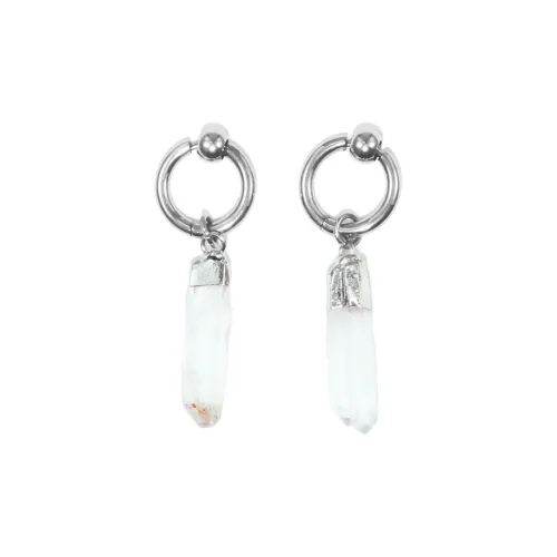 Серьги Get'em ON с цирконием нержавеющая сталь унисекс