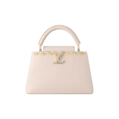 LOUIS VUITTON Capucines Кожа Капусин Через плечо Сумка-тоут Одно плечо Маленький Женский Светло-розовый