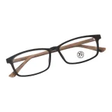 Древесное зерно Черный | Коричневый Temples - C01 Одиночная Рамка