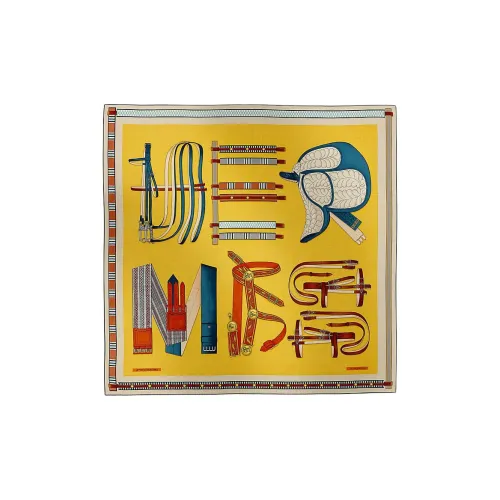 HERMES Кашемир шелк Mulberry палантины женские многоцветный