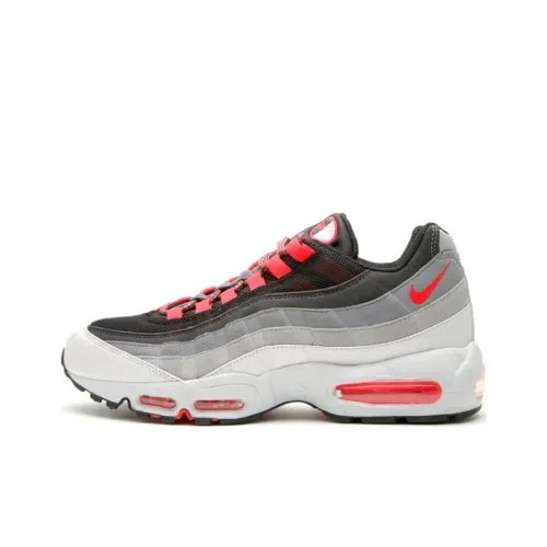 Nike Air Max 95 Устойчивые к истиранию Низкие Беговые кроссовки Унисекс Белые