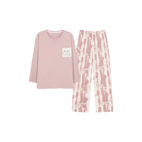 Mulong Family Пижамный комплект Женский Персиковый