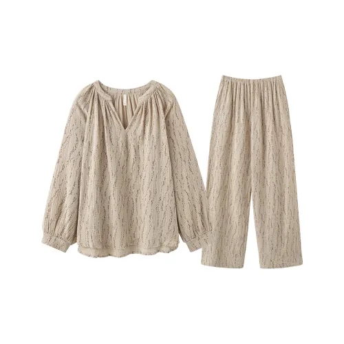 FINEI Хаки Женские Пижамные Комплекты