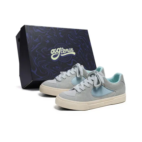 OUGLEMEN Износостойкий Легкий Дышащий и Противоскользящий. Низкий Топ Скейтборд Кроссовки Мужские