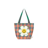 Универсальная сумка для покупок (размер S) _ Смайлик в стиле "гусиная лапка"