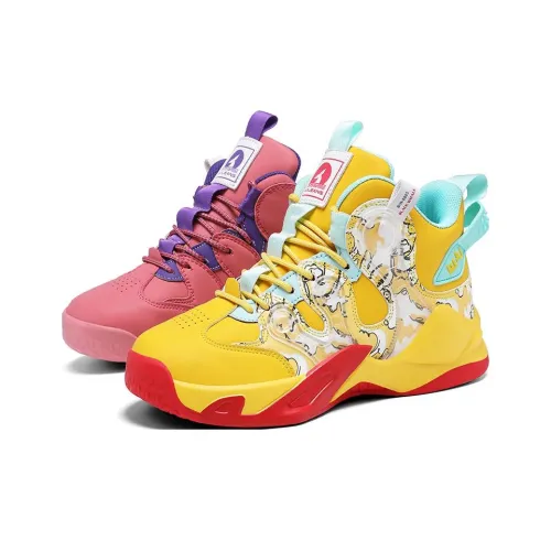 HLA JEANS Детские баскетбольные кроссовки устойчивые к истиранию с высокой верхней частью кэжуал