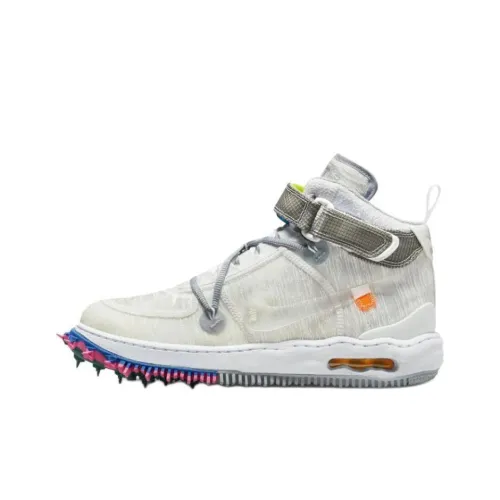 OFF Белый Air Force 1 Скейтборд Кроссовки MID Топ Унисекс