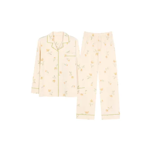 Mulong Family Пижамный комплект Женский Абрикос