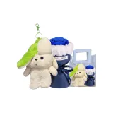 Самый ценный для вас: Зеленый щенок + Синяя роза + Сумка для покупок + Открытка