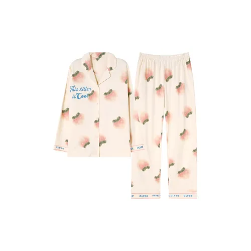 Mulong Family Пижамный комплект Женский Абрикос