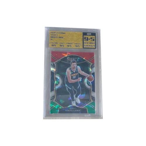 PANINI 2020 21 SELECT Никола Йокич Cor THREE Цвет Ледяной Голографическая карта 9,5 Очков Сертифицированные карточки 1 Упаковка