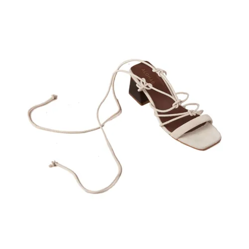 ALOHAS One Ремешок Сандалии 6 см Женские Бежевые