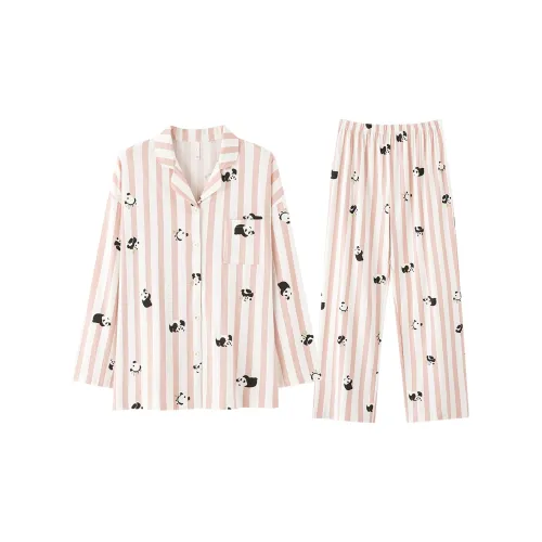 FINEI Пижамный комплект Женские Манчжуанские панды