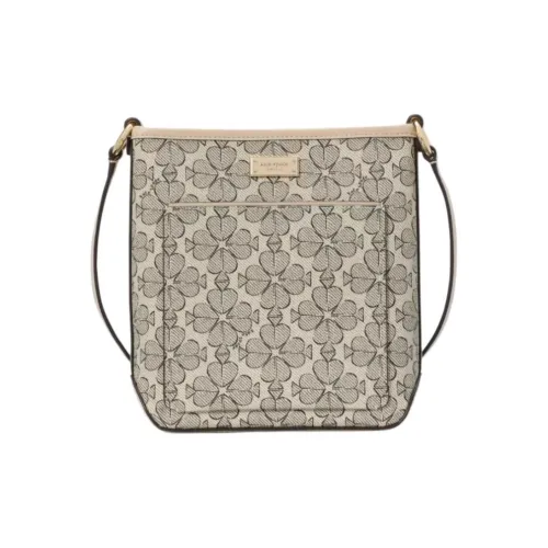 Kate Spade Цветочный дизайн PVC Сумка через плечо Маленькая Женская Серая