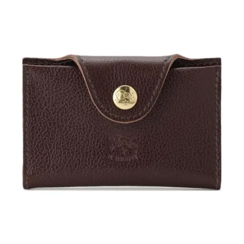 Il Bisonte Коровья кожа Держатель для карт Женский Темно-коричневый