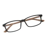 Древесное зерно Черный | Коричневый Ноги - C01 с 0° Анти-Синий свет С простыми стеклами Линзы