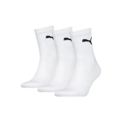 PUMA Sportstyle Series 3 шт Белый Унисекс MID Носки до икры