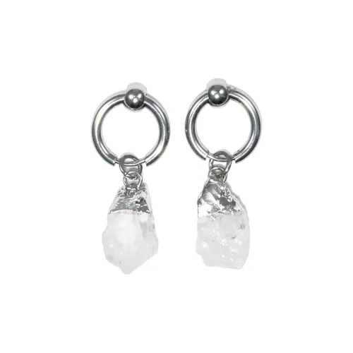 Серьги Get'em ON с цирконием нержавеющая сталь унисекс