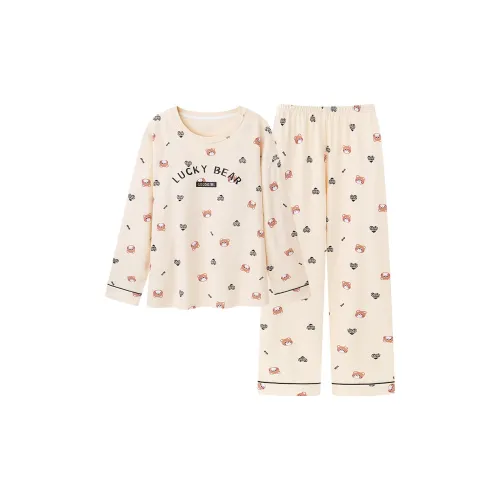 Mulong Family Пижамный комплект Женский Абрикос