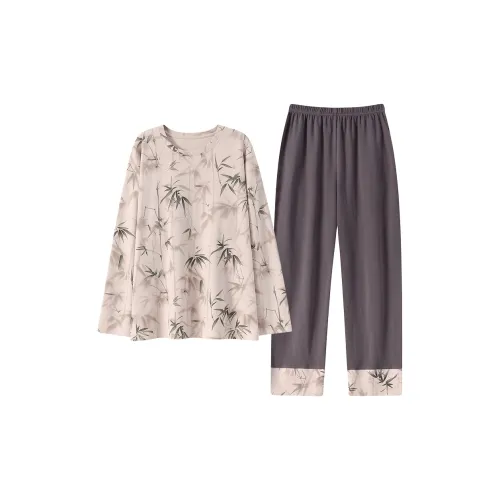 Mulong Family Пижамный комплект Женский Абрикос