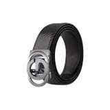 Чёрный 1 341 [Серебряный цвет, хромированная пряжка]