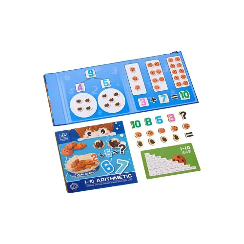 Happy Fish Математический Калькулятор с Магнитными Десятичными и Сотенными Сетками для Развивающих Игрушек