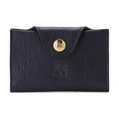 Il Bisonte Коровья кожа Держатель для карт Женский Морской синий