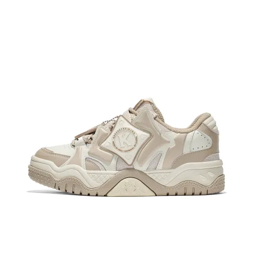 Кроссовки для скейтбординга KAPPA Low Top Солодово-бежевый Коричневый Унисекс