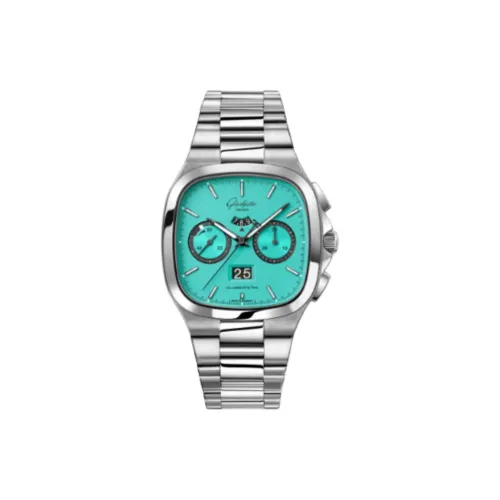 Glashütte Original Автоматический Механический Movement Унисекс Винтажные Часы 40mm*40mm*14,1mm Синие