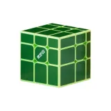 Магнитное зеркальце, цвет керамика, куб Рубика [зеленый]