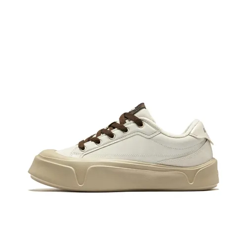 Erke Темно-циановый Slip-resistant Abrasion-resistant Низкий топ Скейтборд Кроссовки Женские Дикий серый Темный цвет Сандал