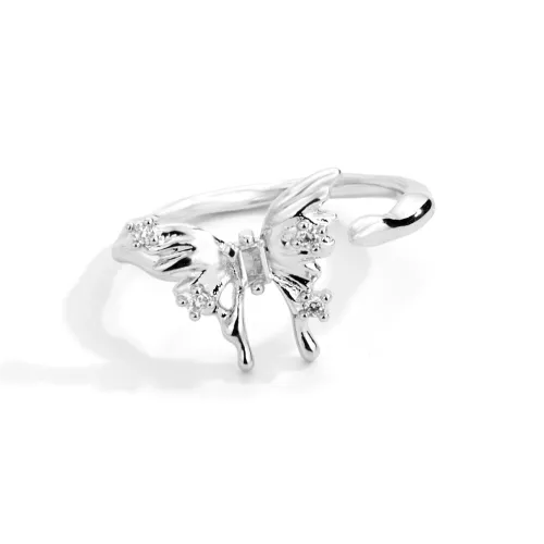 Anxious Сплав Кольца Женское Серебро Оранжевый White Love Набор в Коробке