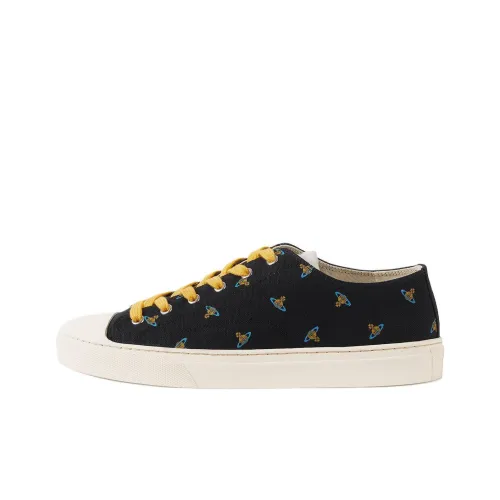 Vivienne Westwood Canvas Shoes Low Top Black Women's