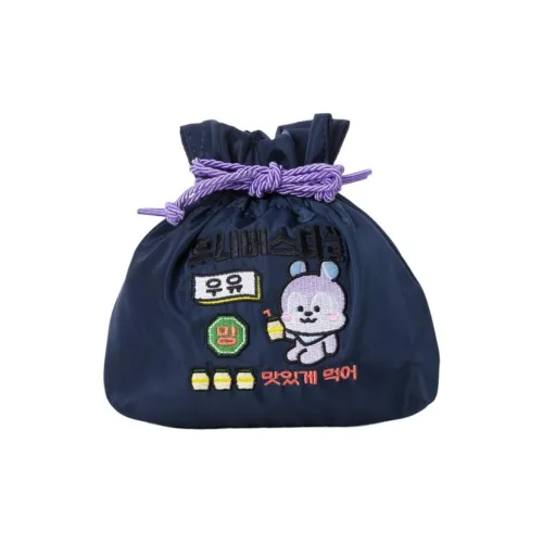 LINE FRIENDS Полиэстер Шнурок Сумка Клатч Унисекс Морской Синий