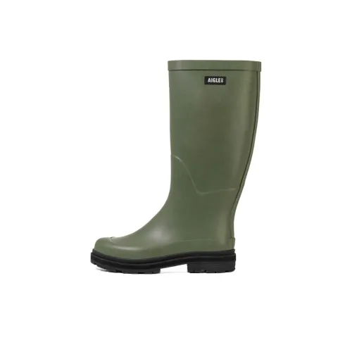 AIGLE Женские резиновые сапоги зеленого цвета