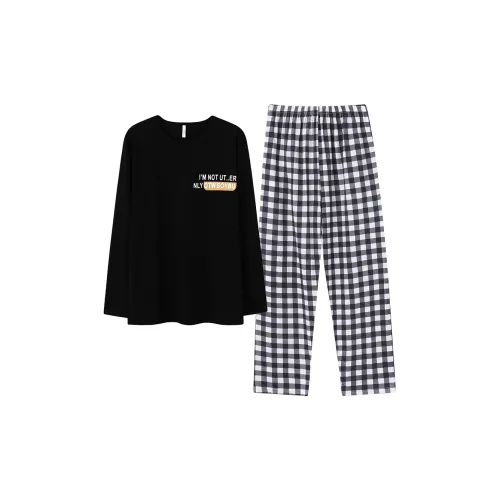 Huggy Kissy Пижамный комплект Мужской Черный