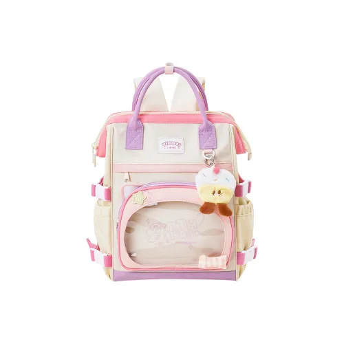 Sound For Life Ткань Рюкзак Женские Розовый Пыльно-розовый