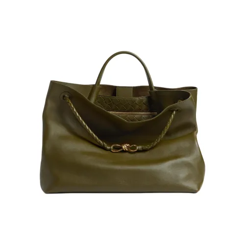 Bottega Veneta Сумка через плечо из коровьей кожи большая женская оливково-зеленая