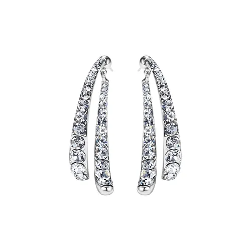 CAROMAY Серьги-гвоздики из серебра 925 пробы Women's Silver