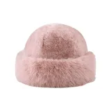 Круглая макушка монгольская шляпа - розовая
