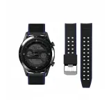 22 мм Двухсторонняя пуговица - черный и синий